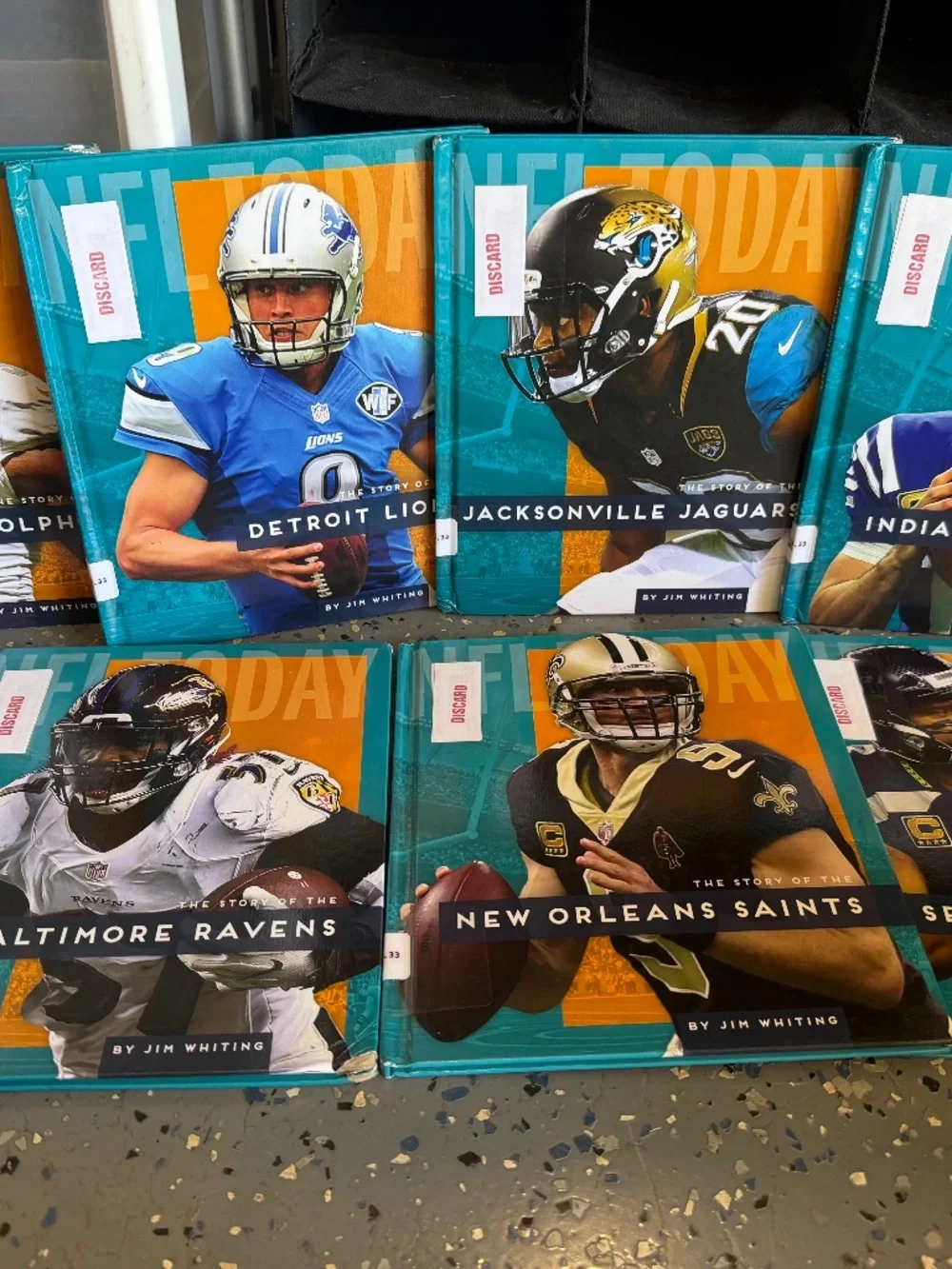 NFL Today Team Story Books Set of 7